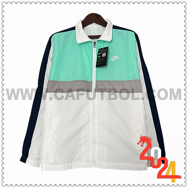 Rompevientos Nike Negro/Blanco/Verde/Gris 2024 2025
