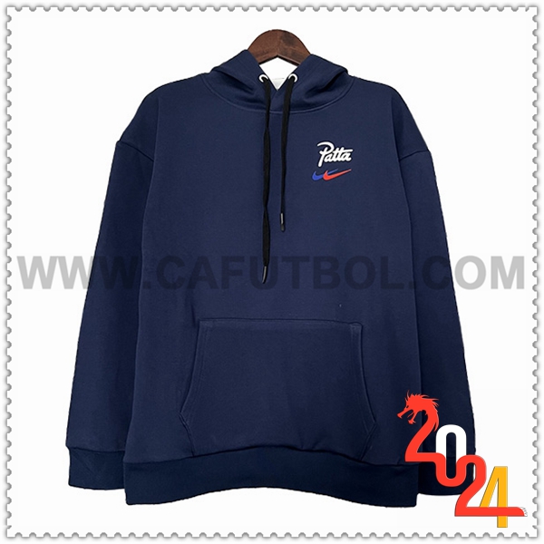 Sudadera Entrenamiento Capucha Nike Azul Oscuro 2024 2025
