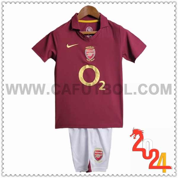 Primera Equipacion Retro Arsenal Ninos 2005/2006