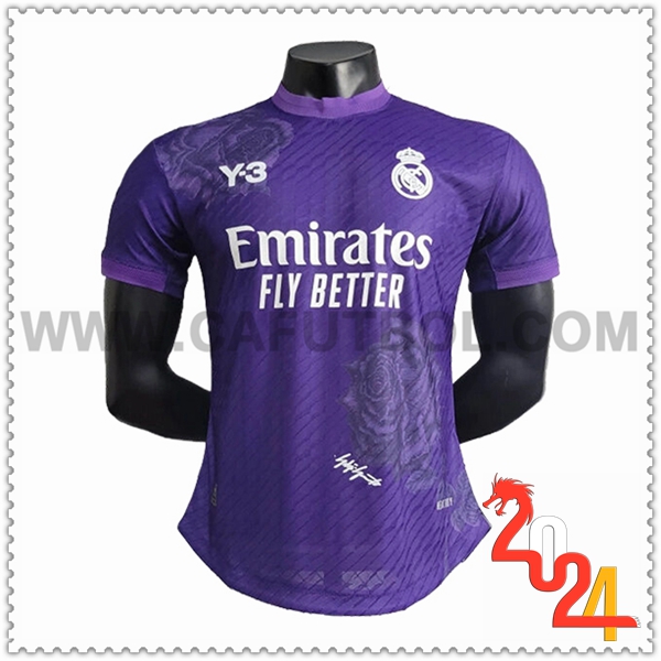 Camiseta Futbol Real Madrid Y3 Púrpura Edición especial 2024 2025