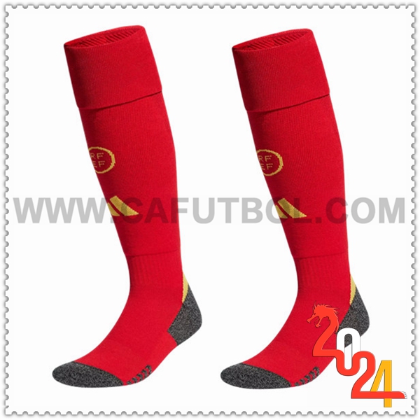 Primera Calcetines Futbol España Rojo 2024 2025