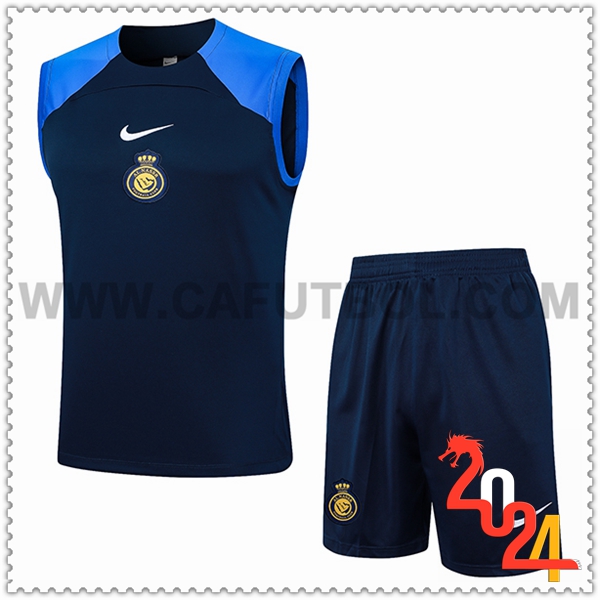Camiseta Entrenamiento sin mangas + Cortos Al-Nassr FC Azul Oscuro 2024 2025