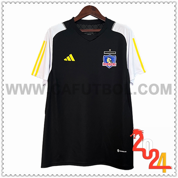 Camiseta Entrenamiento Colo-Colo Negro/Blanco 2024 2025