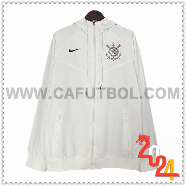 Rompevientos Corinthians Blanco 2024 2025