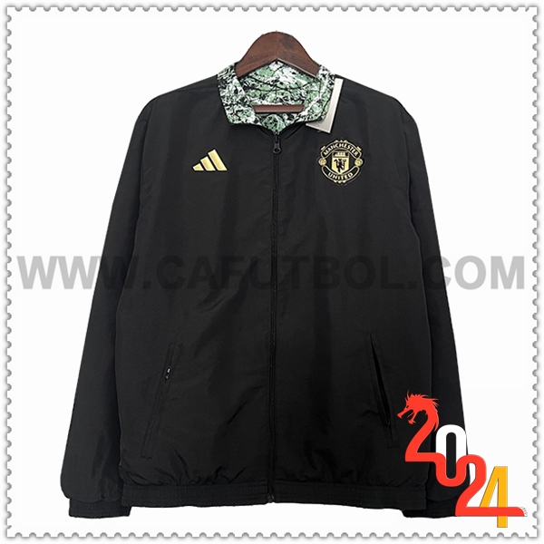 Rompevientos Manchester United Negro 2024 2025