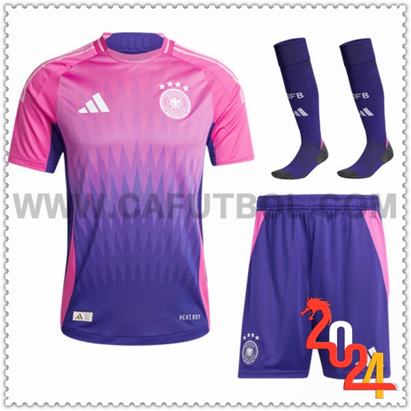 Segunda Equipacion del Alemania Rosa (Pantalones cortos + Calcetines) Eurocopa 2024