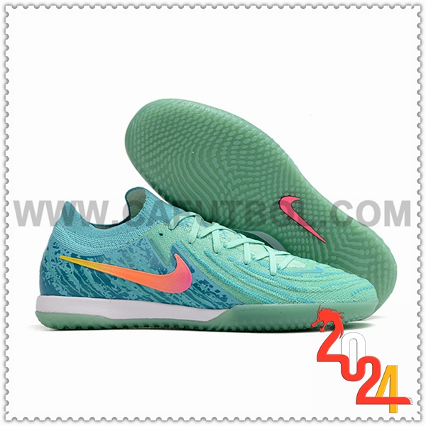 Nike Botas de Fubol Phantom GX II Elite IC Verde/Rosa