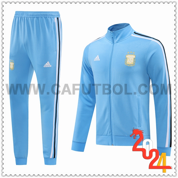 Chandal Futbol Chaquetas Argentina Azul Claro 2024 2025