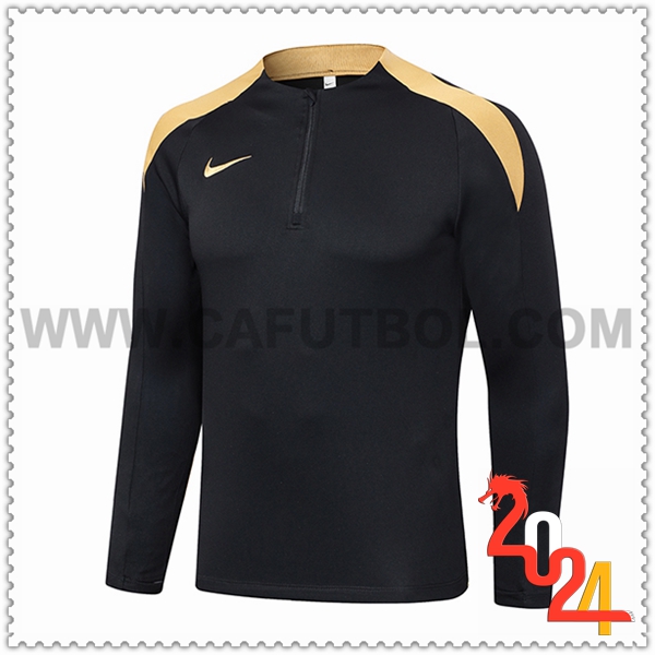 Sudadera Entrenamiento Nike Negro/Amarillo 2024 2025
