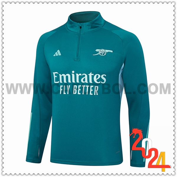 Sudadera Entrenamiento Arsenal Verde/Azul 2024 2025 -02