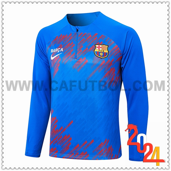 Sudadera Entrenamiento FC Barcelona Azul/Rojo 2024 2025