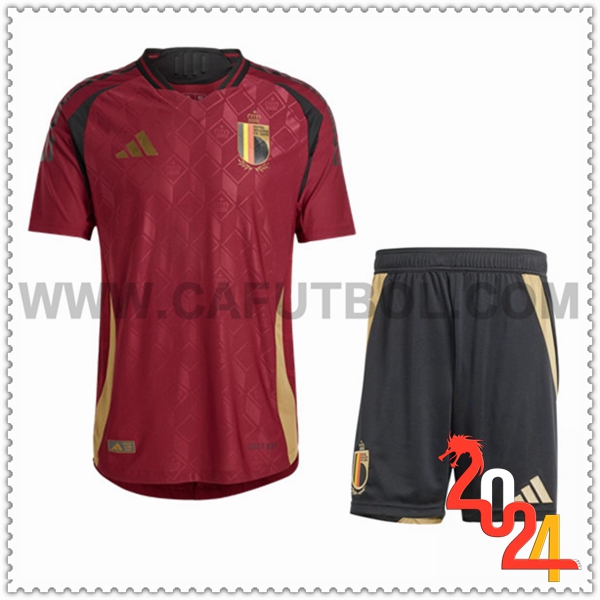 Primera Equipacion del Bélgica Ninos Rojo 2024 2025
