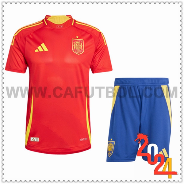 Primera Equipacion del España Ninos Rojo 2024 2025