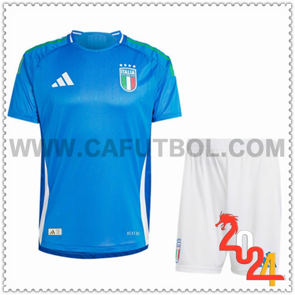 Primera Nuevo Equipacion del Italia Ninos Azul 2024 2025