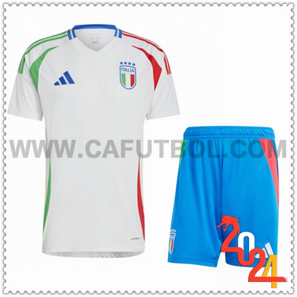 Segunda Nuevo Equipacion del Italia Ninos Blanco 2024 2025