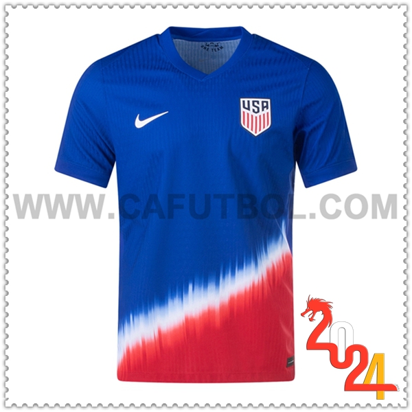Segunda Nuevo Camiseta Equipo Estados Unidos Azul 2024 2025