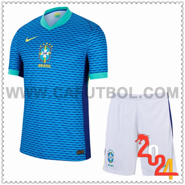 Segunda Equipacion del Brasil + Pantalones cortos 2024 2025