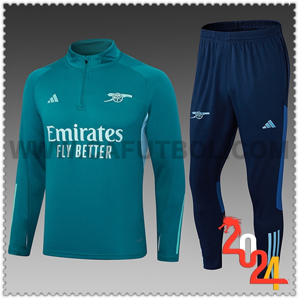 Chandal Futbol Arsenal Ninos Verde/Azul 2024 2025
