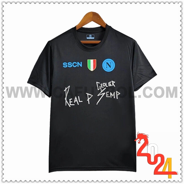Camiseta Futbol SSC Nápoles Negro 2024 2025