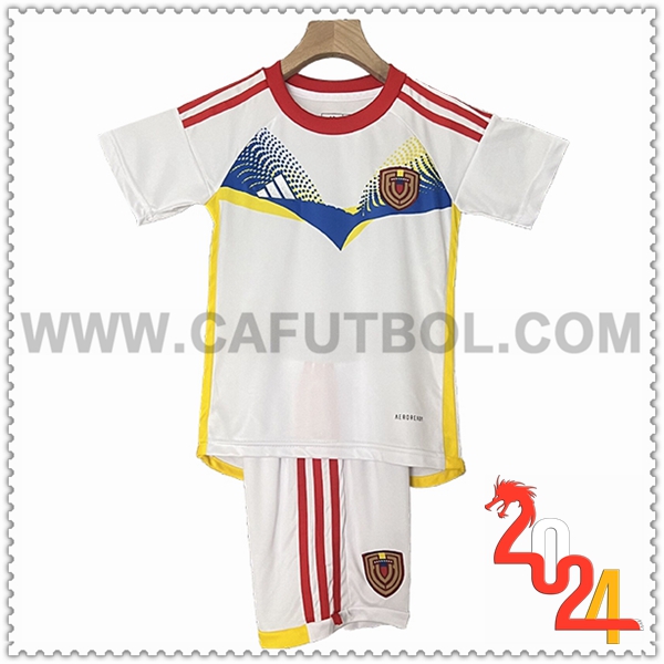 Segunda Equipacion del Venezuela Ninos Blanco 2024 2025