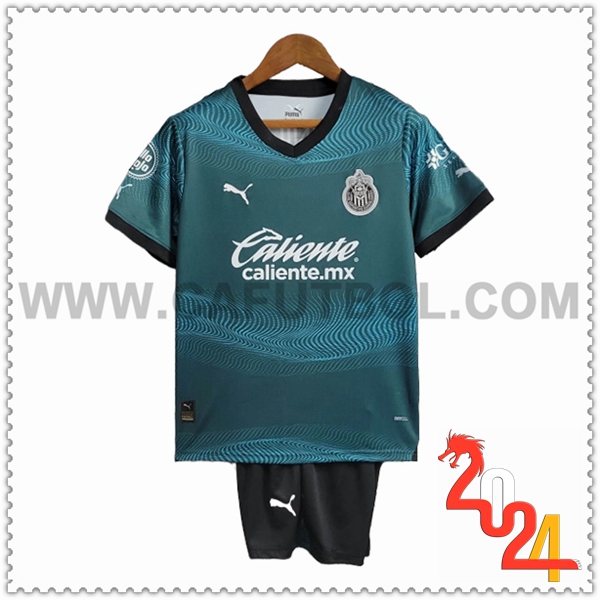 Equipacion del CD Guadalajara Ninos Azul marino 2023/2024