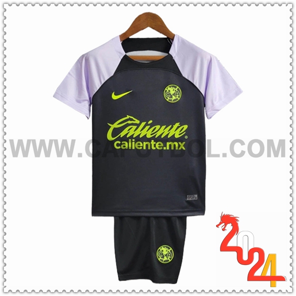 Equipacion del Club America Ninos Negro 2023/2024