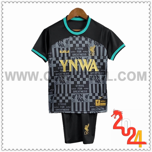 Equipacion del FC Liverpool Ninos Negro Edición especial 2024 2025