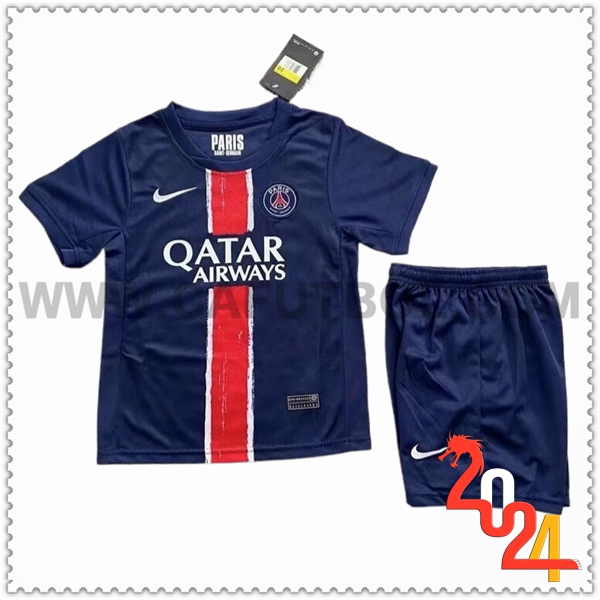 Primera Equipacion del PSG Ninos Azul Real 2024 2025
