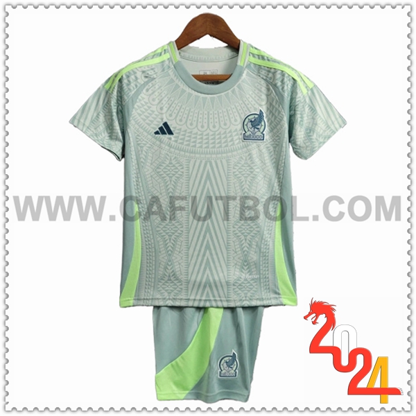 Segunda Equipacion del México Ninos Verde 2024 2025