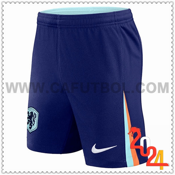 Segunda Pantalones Cortos Paises Bajos Azul 2024 2025