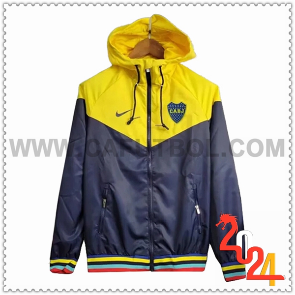 Rompevientos Boca Juniors Amarillo/Gris 2024 2025