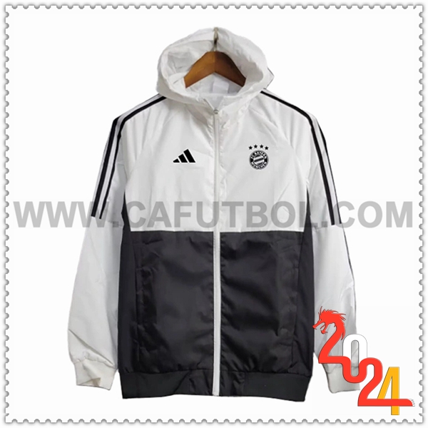 Rompevientos Bayern Munich Blanco/Negro 2024 2025