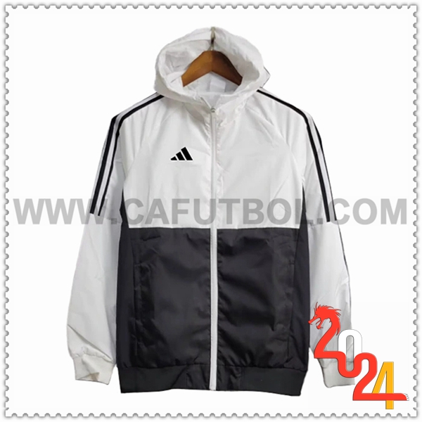 Rompevientos Adidas Blanco/Negro 2024 2025