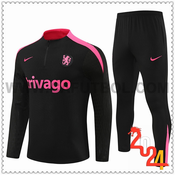Chandal Futbol FC Chelsea Negro/Rosa 2024 2025