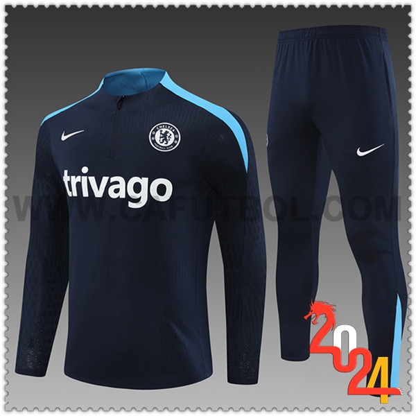 Chandal Futbol FC Chelsea Ninos Azul Oscuro 2024 2025