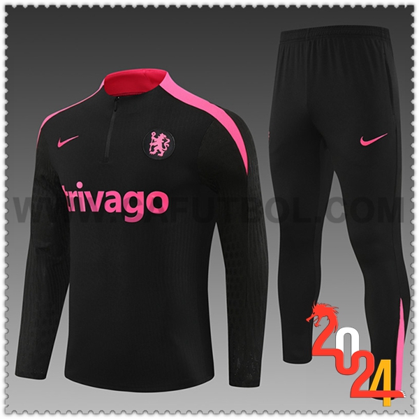 Chandal Futbol FC Chelsea Ninos Negro/Rosa 2024 2025