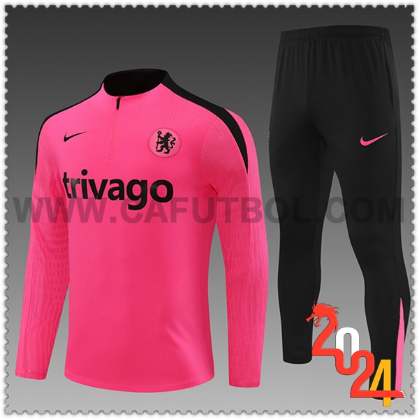 Chandal Futbol FC Chelsea Ninos Rosa/Negro 2024 2025