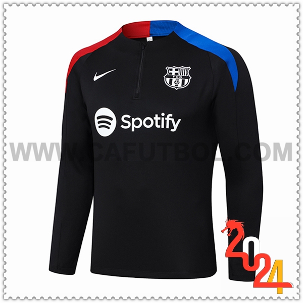 Sudadera Entrenamiento FC Barcelona Negro/Azul/Rojo 2024 2025