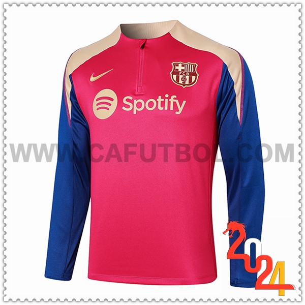 Sudadera Entrenamiento FC Barcelona Rojo/Azul/Amarillo 2024 2025 -02