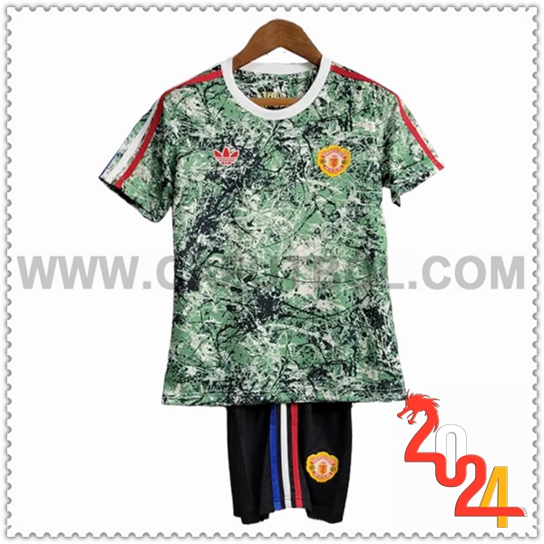 Equipacion del Manchester United Ninos Versión conjunta 2024 2025