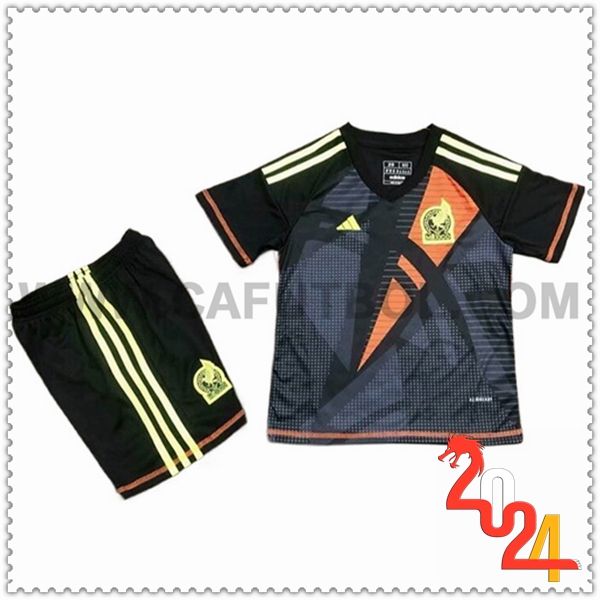 Equipacion del Portero Mexico Ninos Negra 2024 2025