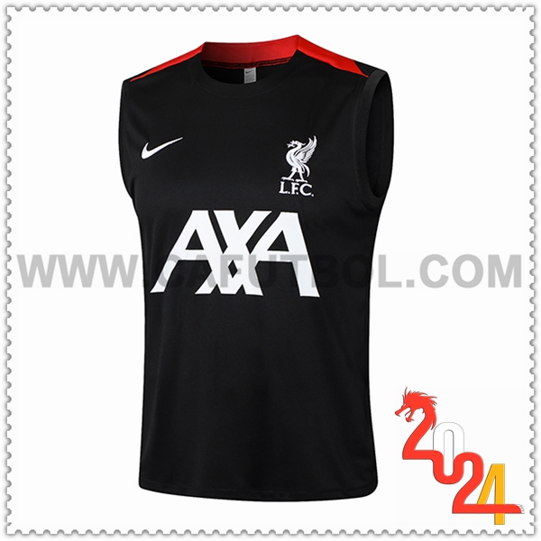 Chalecos De Futbol FC Liverpool Negro/Rojo 2024 2025