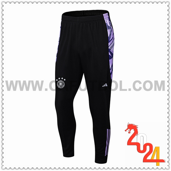 Pantalones Entrenamiento Alemania Violeta/Negro 2024 2025