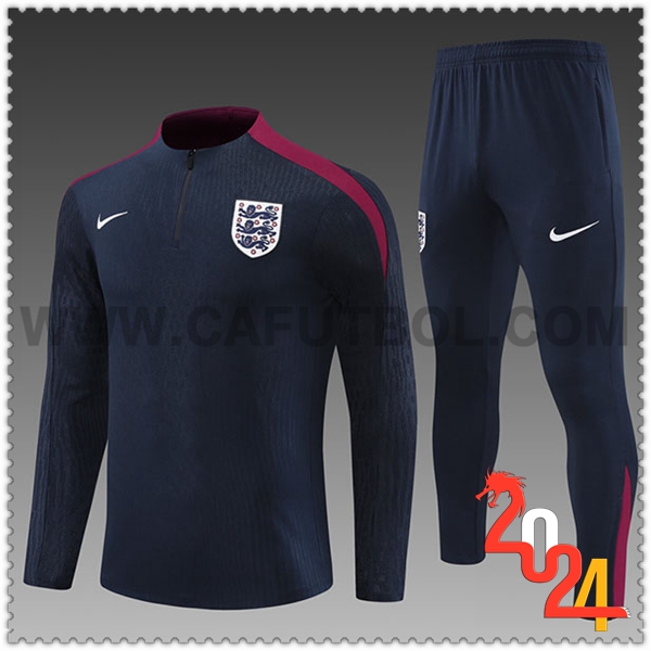 Chandal Futbol Inglaterra Ninos Azul Oscuro 2024 2025