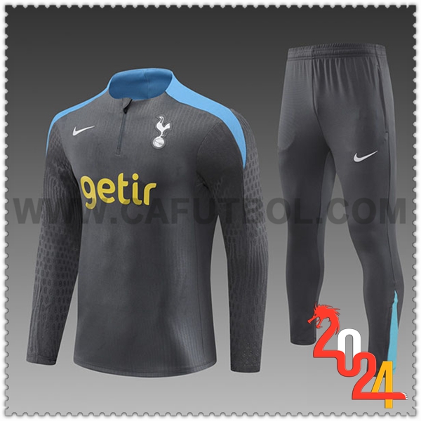 Chandal Futbol Tottenham Hotspur Ninos Gris Oscuro 2024 2025