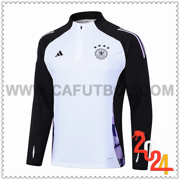 Sudadera Entrenamiento Alemania Blanco/Negro/Violeta 2024 2025