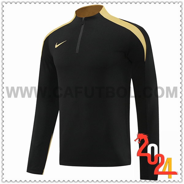 Sudadera Entrenamiento Nike Negro/Amarillo 2024 2025 -02
