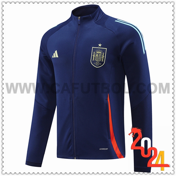 Chaquetas Futbol España Azul Oscuro 2024 2025