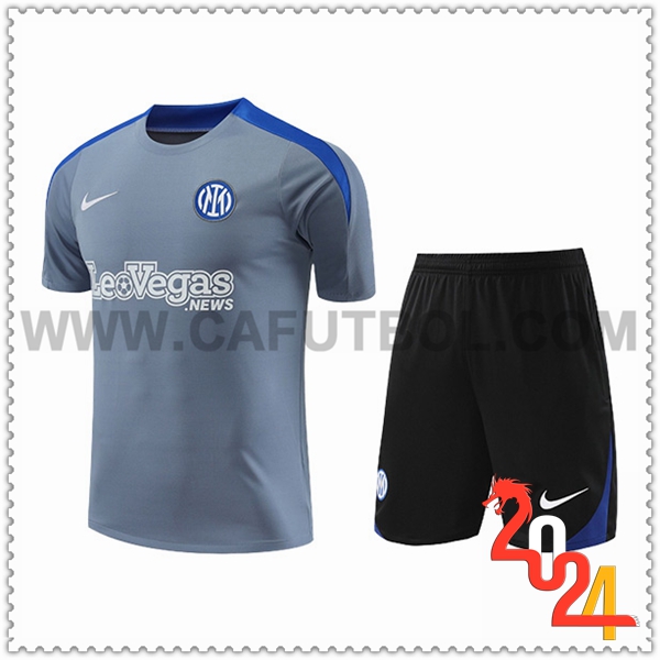 Camiseta Entrenamiento Inter Milan Gris/Azul 2024 2025