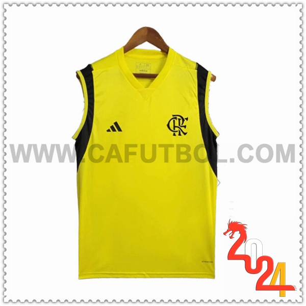Chalecos De Futbol Flamengo Amarillo/Negro 2024 2025
